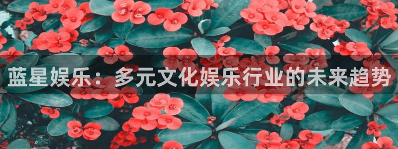 欧陆平台体育3在线注册：蓝星娱乐：多元文化娱乐行业的未来趋势